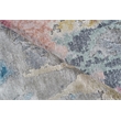 Floor Art Hand-Knotted Bamboo Silk Silver/Blush 14'x18' Area Rug