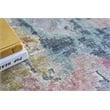 Floor Art Hand-Knotted Bamboo Silk Silver/Blush 8'x10' Area Rug