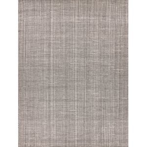 Ferrus Flatweave Polyester/Wool/Cotton Gray 14'x18' Area Rug