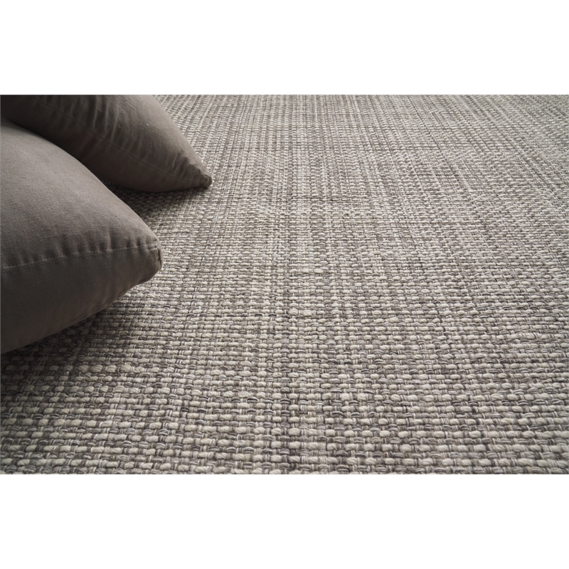 Ferrus Flatweave Polyester/Wool/Cotton Gray 15'x20' Area Rug