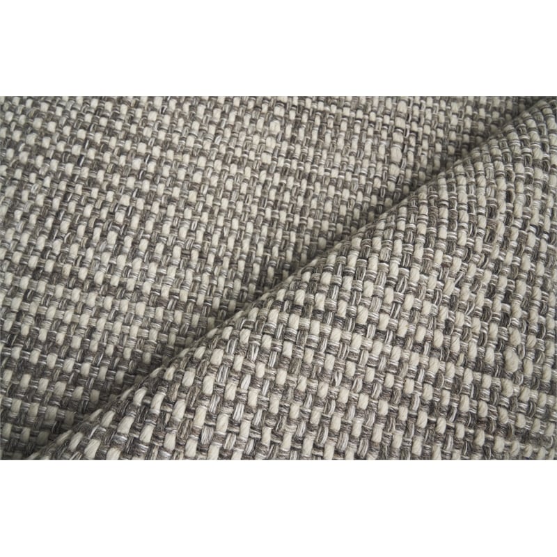 Ferrus Flatweave Polyester/Wool/Cotton Gray 6'x9' Area Rug