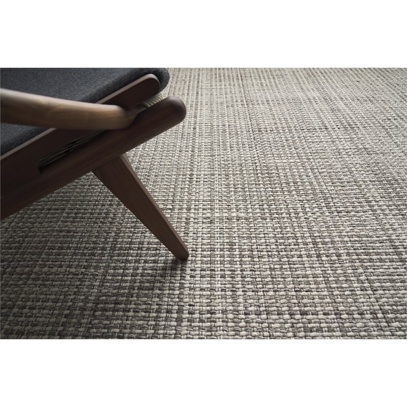 Ferrus Flatweave Polyester/Wool/Cotton Gray 6'x9' Area Rug