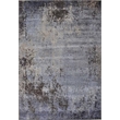 Fine Pure Silk Hand-Knotted Silk Gray/Blue 8'x10' Area Rug