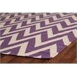 Flatweave Flatweave New Zealand Wool Light Purple/White 12'x15' Area Rug