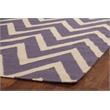 Flatweave Flatweave New Zealand Wool Purple/White 11'6