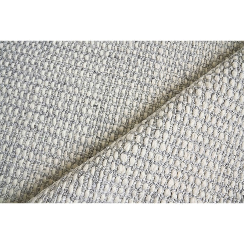 Ferrus Flatweave Polyester/Wool/Cotton Silver/Ivory 14'x18' Area Rug