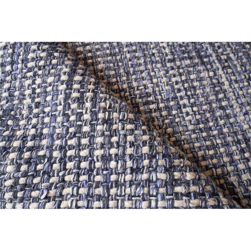 Ferrus Flatweave Polyester/Wool/Cotton Blue 14'x18' Area Rug