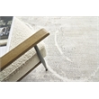 Fine Pure Silk Hand-Knotted Silk Gray/Ivory 8'x10' Area Rug