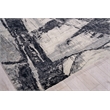 Floor Art Hand-Knotted Bamboo Silk Silvery/Dark Gray 9'x12' Area Rug