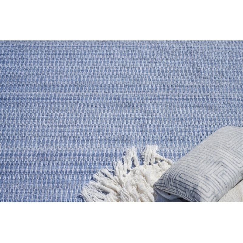 Florence Flatweave Pet Light Blue 12'x15' Area Rug