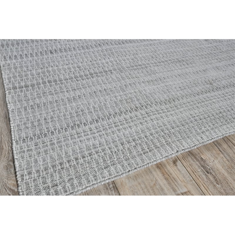 Florence Flatweave Pet Silver/Gray 5'x8' Area Rug