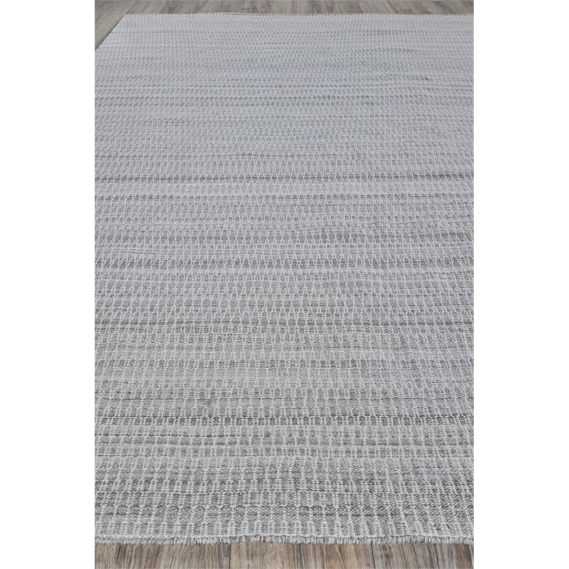 Florence Flatweave Pet Silver/Gray 8'x10' Area Rug