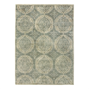 Fine Wool Hand-Knotted New Zealand Wool Silver/Gray 12'x15' Area Rug