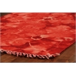Flatweave Flatweave New Zealand Wool Red 3'x5' Area Rug