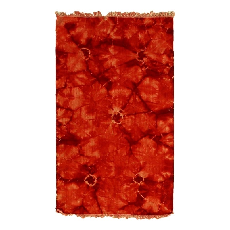 Flatweave Flatweave New Zealand Wool Red 3'x5' Area Rug