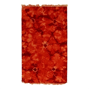Flatweave Flatweave New Zealand Wool Red 3'x5' Area Rug