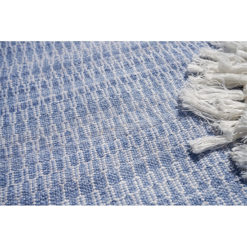 Florence Flatweave Pet Light Blue 6'x9' Area Rug