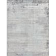 Fine Pure Silk Hand-Knotted Silk Ivory/Dark Gray/Multi 12'x15' Area Rug