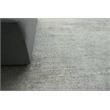 Fine Pure Silk Hand-Knotted Silk Ivory/Dark Gray/Multi 9'x12' Area Rug