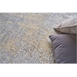 Fine Pure Silk Hand-Knotted Silk Gray/Beige 8'x10' Area Rug