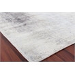 Fine Pure Silk Hand-Knotted Silk Silver/Gray 9'x12' Area Rug
