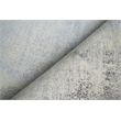 Fine Pure Silk Hand-Knotted Silk Silver/Gray 9'x12' Area Rug