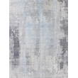 Fine Pure Silk Hand-Knotted Silk Silver/Gray 9'x12' Area Rug