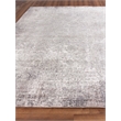 Fine Pure Silk Hand-Knotted Silk Silver/Ivory 10'x14' Area Rug
