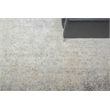 Fine Pure Silk Hand-Knotted Silk Silver/Ivory 13'x14' Area Rug