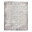 Fine Pure Silk Hand-Knotted Silk Silver/Ivory 13'x14' Area Rug