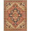 Fine Serapi Hand-Knotted New Zealand Wool Rust/Ivory 9'x12' Area Rug