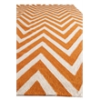 Flatweave Flatweave New Zealand Wool Orange/White 9'6