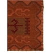 Flatweave Flatweave New Zealand Wool Red 5'x6' Area Rug