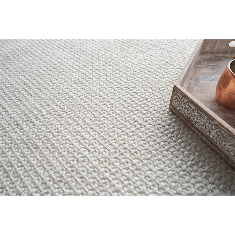 Gamma Flatweave Pet Ivory 5'x8' Area Rug