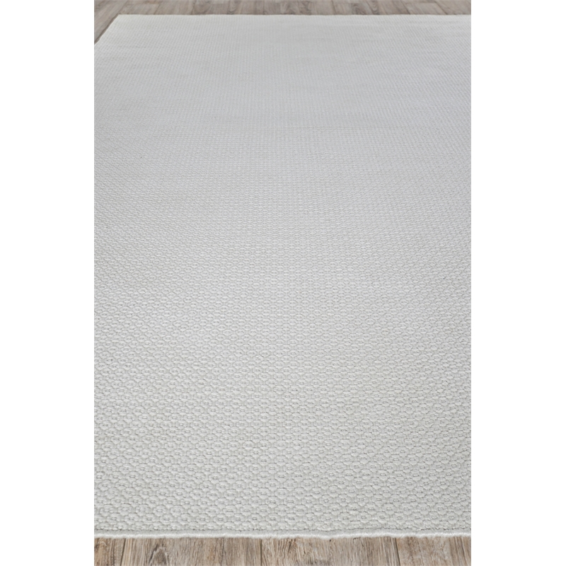 Gamma Flatweave Pet Ivory 6'x9' Area Rug
