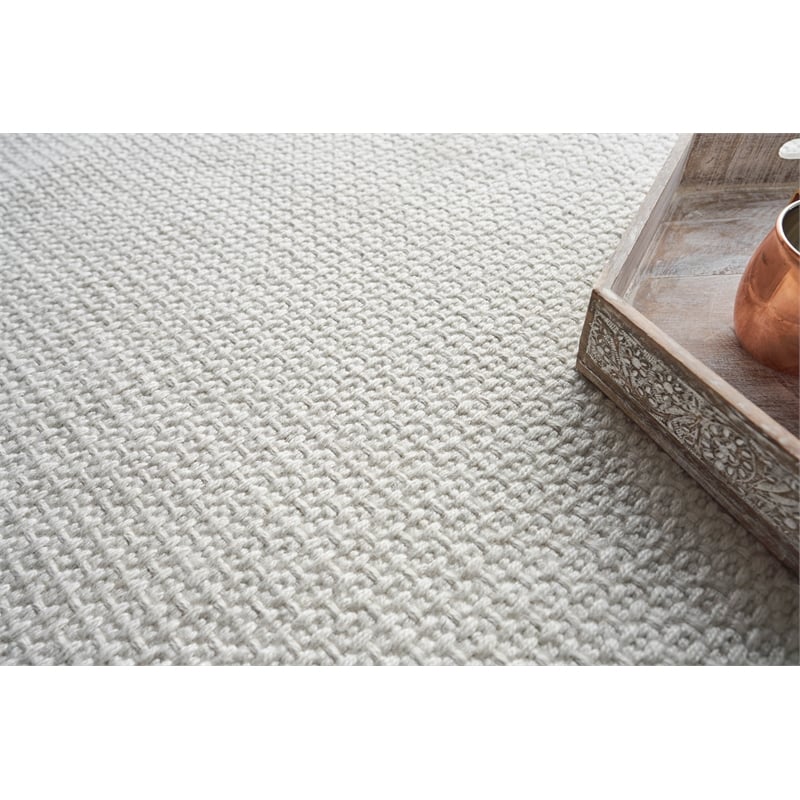 Gamma Flatweave Pet Ivory 6'x9' Area Rug