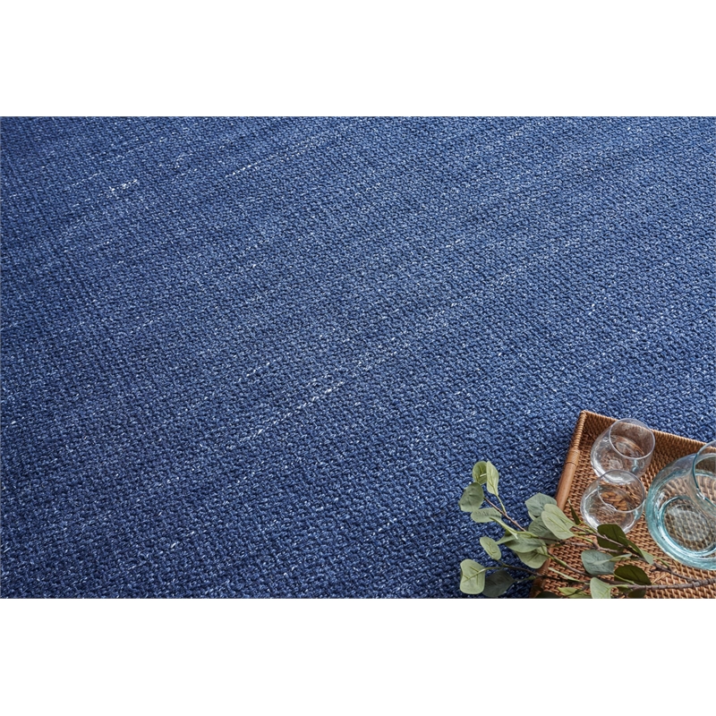 Gamma Flatweave Pet Blue 2'x3' Area Rug