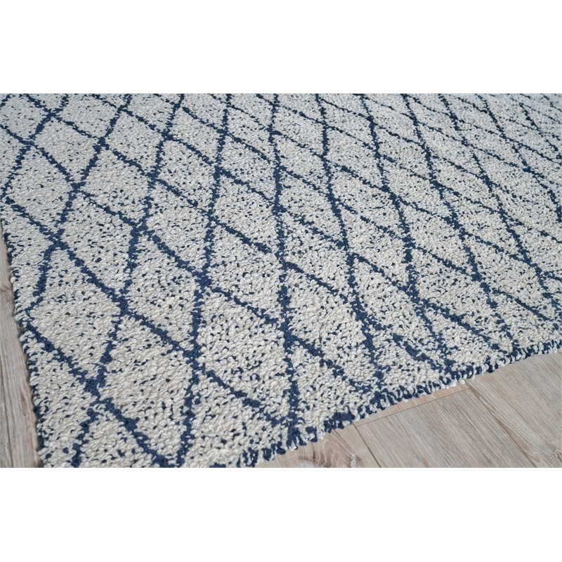 Giorgio Flatweave Pet Navy/Ivory 10'x14' Area Rug
