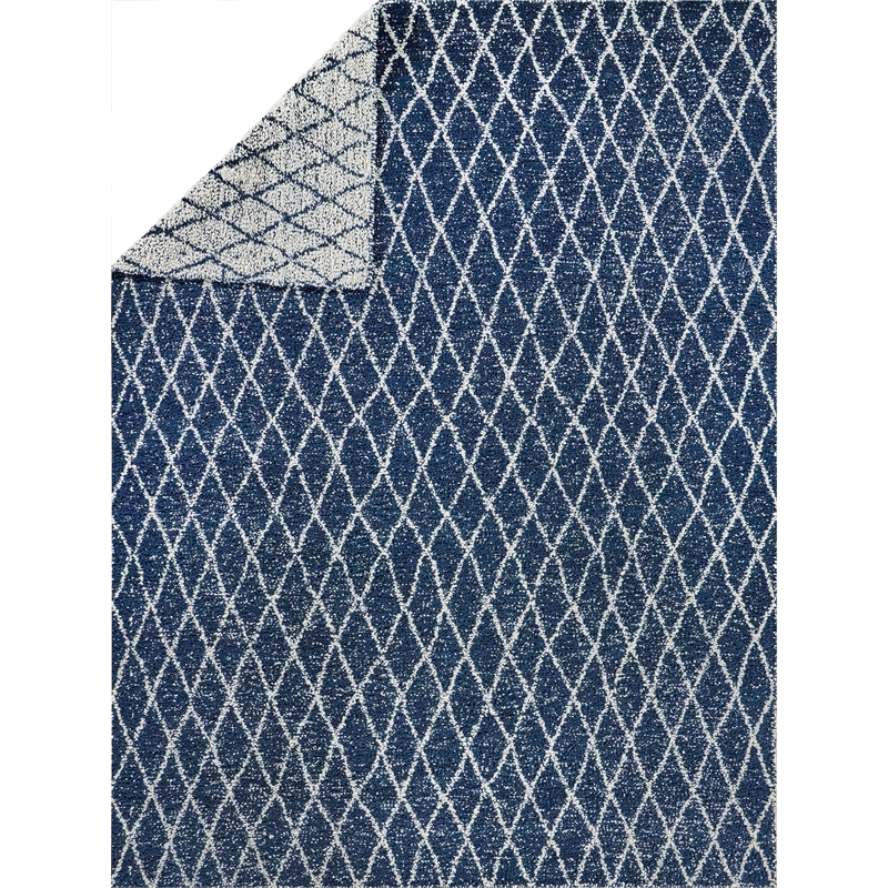 Giorgio Flatweave Pet Navy/Ivory 10'x14' Area Rug