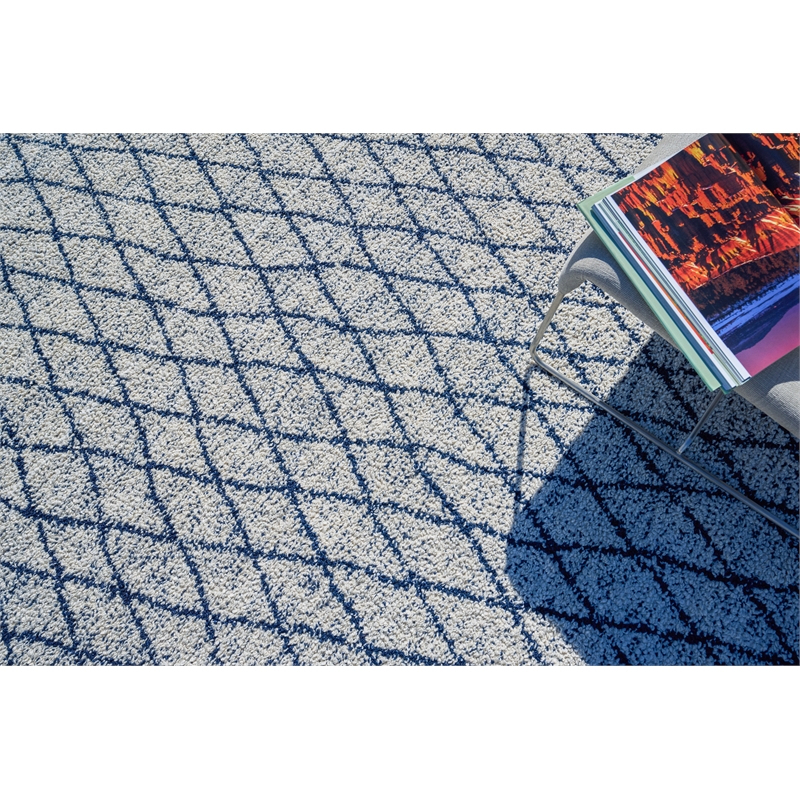 Giorgio Flatweave Pet Navy/Ivory 12'x15' Area Rug