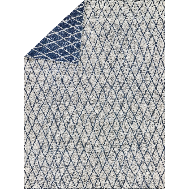 Giorgio Flatweave Pet Navy/Ivory 14'x18' Area Rug