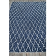 Giorgio Flatweave Pet Navy/Ivory 14'x18' Area Rug