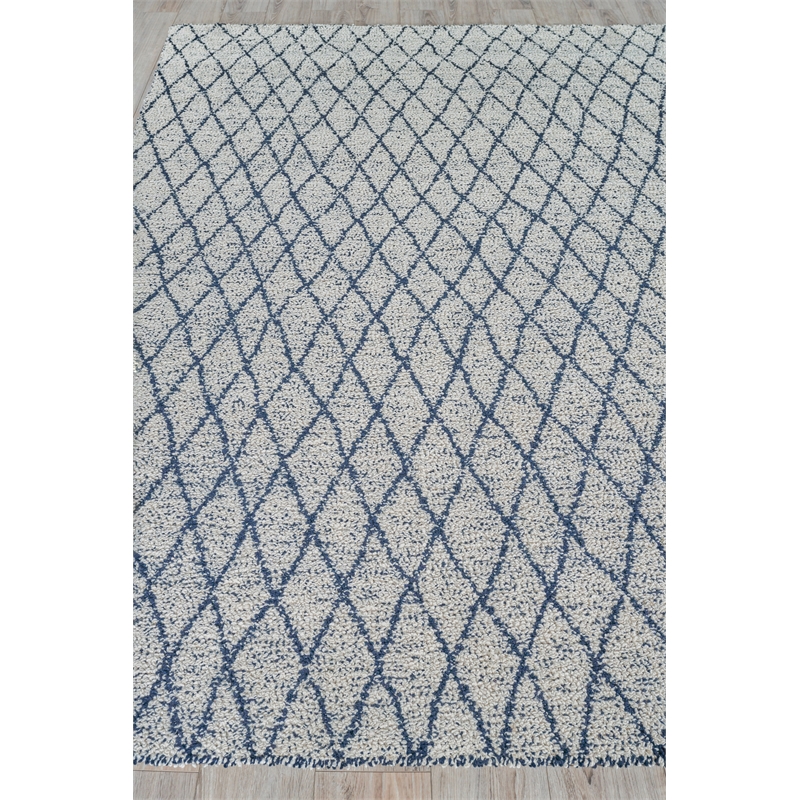 Giorgio Flatweave Pet Navy/Ivory 14'x18' Area Rug