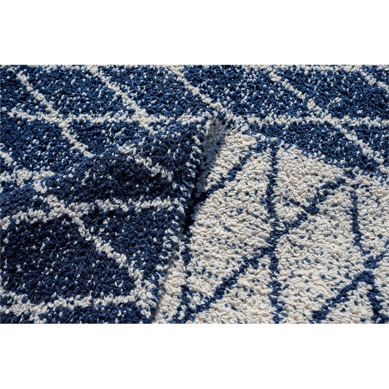 Giorgio Flatweave Pet Navy/Ivory 14'x18' Area Rug