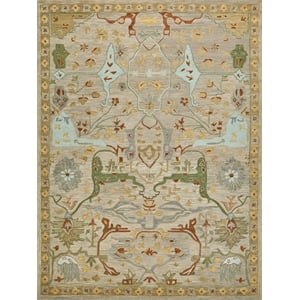 Hamilton Hand-Tufted New Zealand Wool Beige/Multi 9'x12' Area Rug