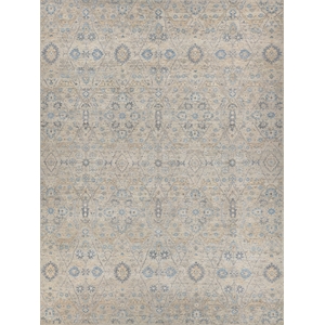 Harper Hand-Knotted New Zealand Wool Beige/Light Blue 12'x15' Area Rug