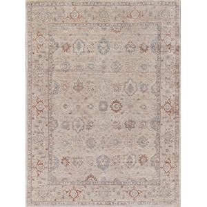 Harper Hand-Knotted New Zealand Wool Beige 6'x9' Area Rug