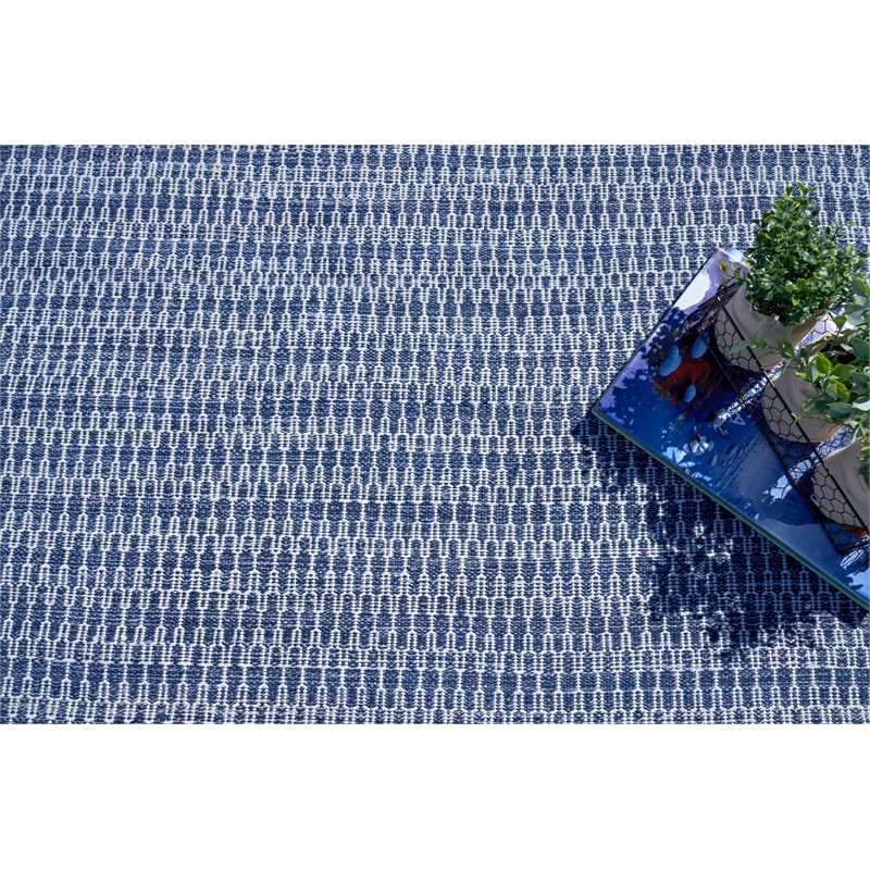 Florence Flatweave Pet Navy 14'x18' Area Rug