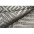 Greek Key Hand-Knotted Wool/Viscose Silver 8'x10' Area Rug
