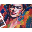 Frida Power Loom Polyester Red/Multi 4'2
